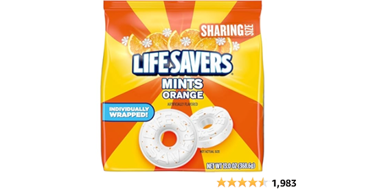 Dulces Life Savers Orange Mint