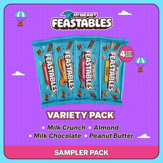 Chocolate en Barra mister Beast feastables set de 60 gr